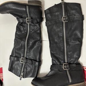 Black Tall Boots - size 10